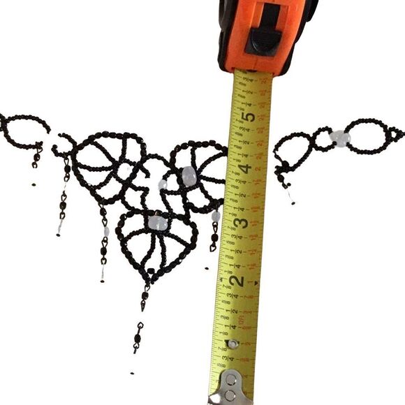 QVC glass beaded necklace, chocker style - Picture 6 of 8